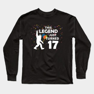 This legend just turned 17 great birthday gift idea Long Sleeve T-Shirt